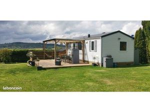 Pied à terre : Mobile home sur terrain constructible de 1038 m² - Souleuvre en Bocage