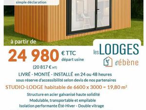 LODGE HABITABLE ISOLE 20 m 2 sans permis