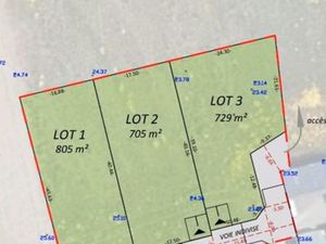 Terrain à construire borné et viabilisé  centre bourg