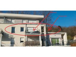 App. F2 55m² – Terrasse 16m² – Balcon 6m² – Garage 28m² – 2010 – Dispo début mars 2026