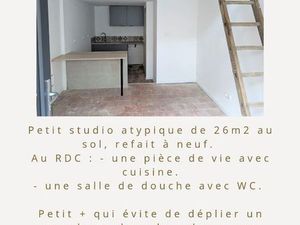 Studio sur Durtal refait à neuf■Libre de suite ■Contact par la messagerie le bon coin