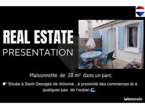 Maison 2 pièces 28 m²