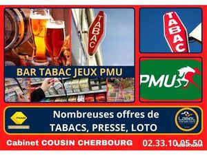 Fonds de commerce bar  PMU  tabac 150 m²