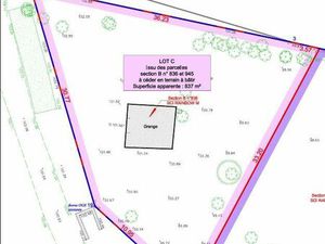 Terrain 837 m² Tigeaux