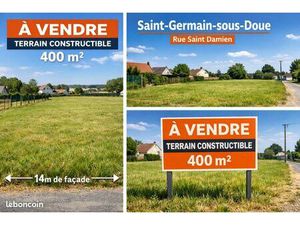 Terrain 400m2 St-Germain-sous-Doue