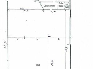 Local commercial  d'activité ou de stockage 746m²