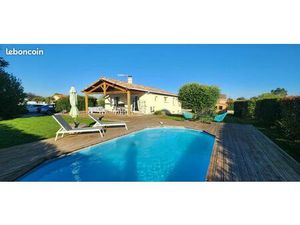 Maison -5 pièces -126m² + 50m² aménagés  terrasse 120m² avec piscine