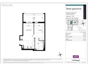 Appartement 2 pièces 42 m²