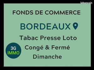 Fonds de commerce tabac Bordeaux