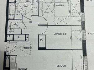 Appartement à louer F3 - 60m2