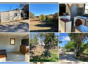 Mazet cadastré 30m2 et déclaré en habitation sur 3333 m2 de terrain sur Mireval près de pl