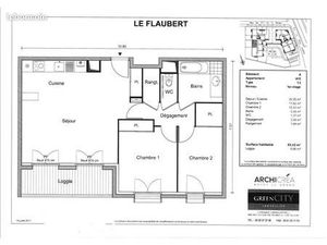 Appartement 3 pièces 65 m²