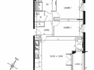 T3 de 64.42 m² neuf