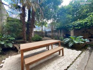 Grand T2 en rdc + jardin privé arboré. Rare en centre ville