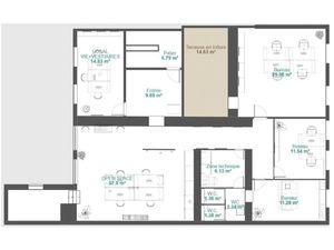 Hyper centre Nevers bureaux 167m²