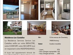 Location appartement meublé Annecy centre