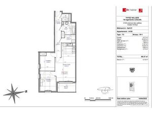 Appartement 3 pièces 70 m²