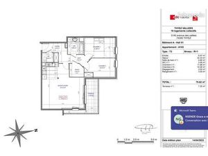 Appartement 3 pièces 75 m²