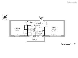 Appartement 2 pièces 35 m²