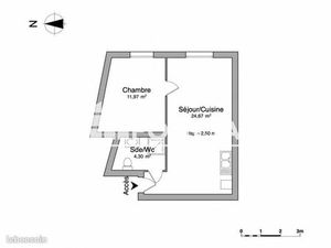 Appartement 2 pièces 40 m²