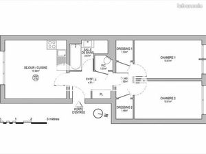 Appartement 3 pièces 52 m²