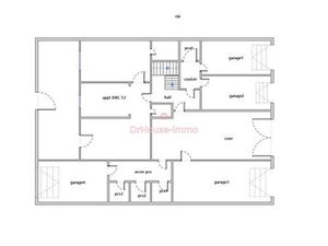 Immeuble de 5 appartements 12 pièces sur 333 m²