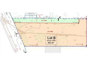 Terrain à bâtir de 453 m²