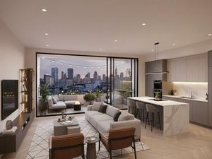 Grande terrasse et séjour ouvert