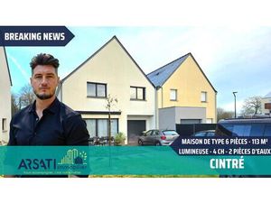 Maison CONTEMPORAINE – Type 6 pièces – 113m² - 4 chambres