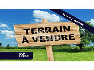 Terrain plat  nu et viabilisé de 520 m2