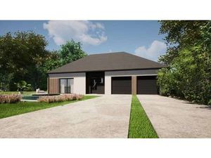 Terrain avec maison neuve à vendre