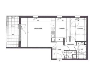 APPARTEMENT  T3  ST NAZAIRE