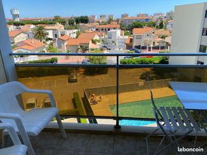 Grand Studio meublé dans Résidence avec parking - Canet