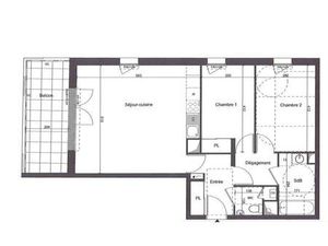 Location Appartement 3 pièces à Saint-Nazaire (44600) : à louer 3 pièces / 67m² Saint-Naza