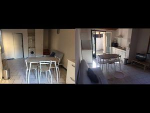 Petite maison / appartement T2 meublée avec cour  local et climatisation