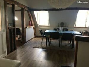 Grand T2 atypique  poutres  double living  10mn gare