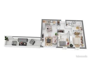 Appartement 3 pièces 54 m²