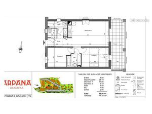 Location t3 appartement a ustaritz