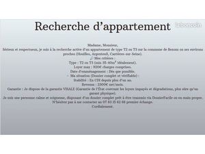 Recherche de logement