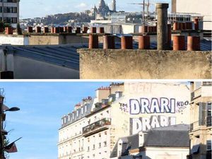 2 pièces meublé – Dernier étage – Vue dégagée Montmartre – Belleville