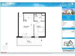 Vente appartement 2 pièces 43 m² Haguenau (67500)