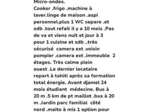 Chambre autonome à louer