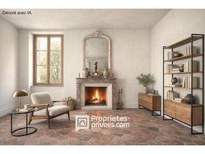 Maison bourgeoise à réhabiliter et sa grange en pierres