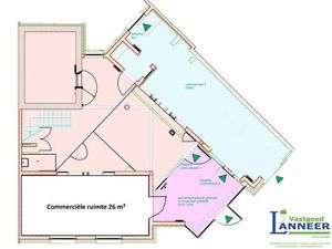 Praktijk/kantoorruimte in gemengd handelspand- Centrum Herne