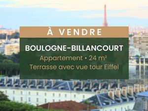 Vente appartement 1 pièce 24 m² Boulogne-Billancourt (92100)