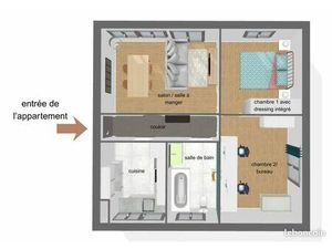 T3 lumineux Bois Saint Denis à Chantilly