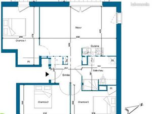 Appartement 4 pièces 72 m²