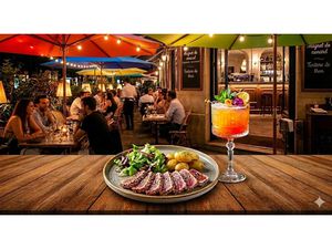 Sud Réunion - Restaurant 50 mètres de l'océan avec belle terrasse