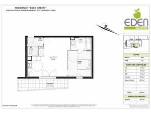 Appartement 2 pièces 46 m²