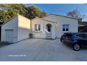 Située à Alès  maison de plain-pied avec terrain attenant de 1663 m²
